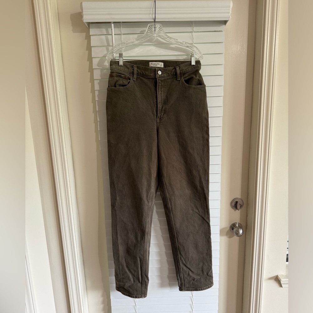 Abercrombie & Fitch Tan Ultra High Rise Pants